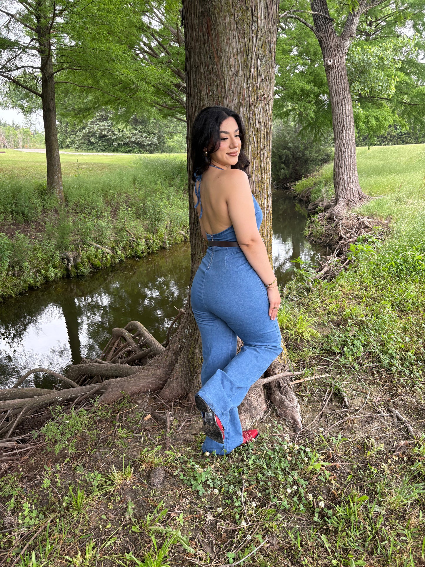 Denim jumpsuit